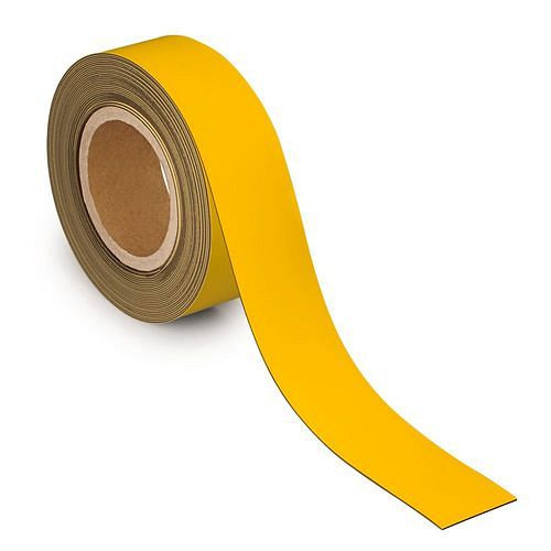 MAUL Kennzeichnungsband magnetisch, 10 m x 50 mm x 1 mm, gelb, 307942