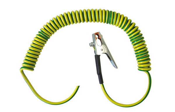 GIFAS Erdungs-Spiralleitung, 1 x 10,0 mm², flexibel, 1 Erdungszange, 1 Rohrkabelschuh, 249154
