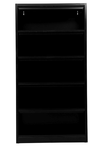 Gürkan Prospektschrank, 42 x 100 x 195 cm, Schwarz, MGC.1, 100331