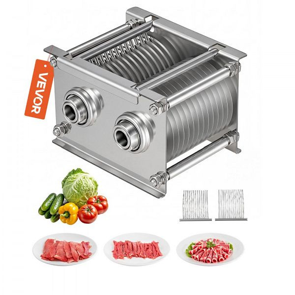 VEVOR Ersatzklingensatz für Aufschnittmaschine Modell 90, 7 mm Edelstahl, für entbeintes Fleisch & weiches Gemüse, XRQPJDZ90MM1S4PT0002V0