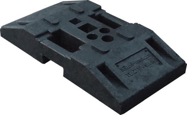 Schake TL-Fußplatte nach K1, L: 750 mm, B: 380 mm, H: 130 mm, 31991-0