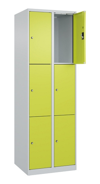 C+P Schließfachschrank Evolo PLUS, 6 Fächer, 1850x600x500mm, 7035/0024, 049000-203 S10015