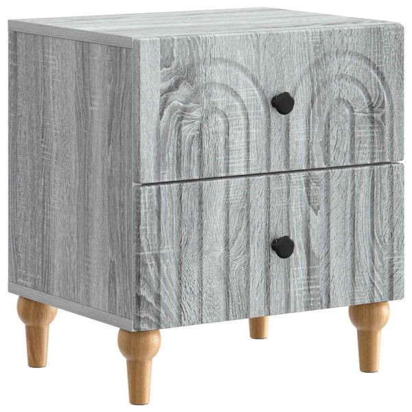 vidaXL Nachttisch Graues Sonoma 43 x 34,5 x 48 cm Holzwerkstoff, 894077