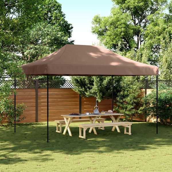 vidaXL Partyzelt Faltbar Pop-Up Braun 440x292x315 cm, 4004964