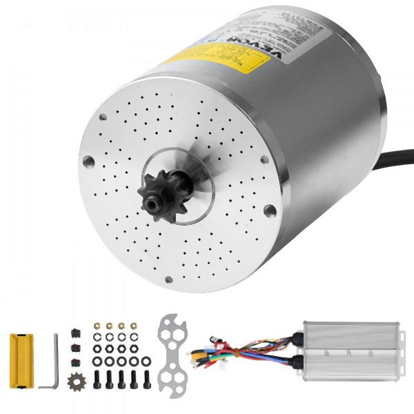 VEVOR 3kW Bürstenloser Gleichstrommotor 72V 4900U/min Elektromotor Controller, ZLWSDJTJ30000IDZCV9