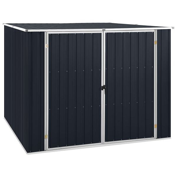 vidaXL Gerätehaus Anthrazit 195x198x159 cm verzinkter Stahl, 46255