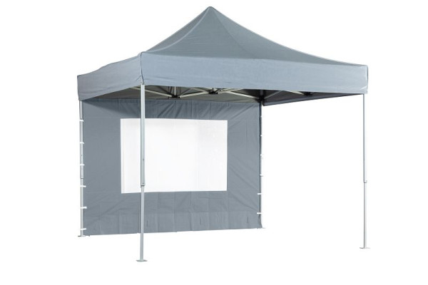 VeroTENT 6m Seitenwand Panorama mit Groß-Fenster - grau, v-6bp grau 205