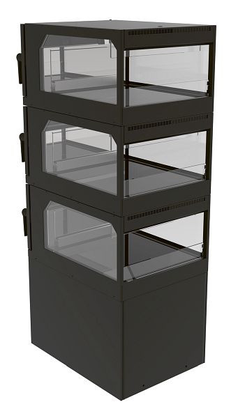 IDEAL AKE Wärmevitrine HOT VARIO 3 BL L, 3 Drehtüren, 484535707