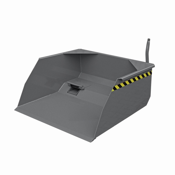 Eichinger Industrie Schaufel mit Staplergabel-Durchschub, 2000 kg, 400 Liter anthrazitgrau, 20630700000096