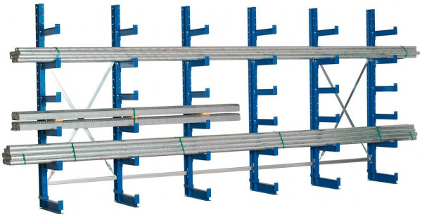 Regalwerk KARL-Kragarmregal - TYP 2 - 750 kg verstellbar HxB 2000x1000mm - einseitig, B6-40101-40