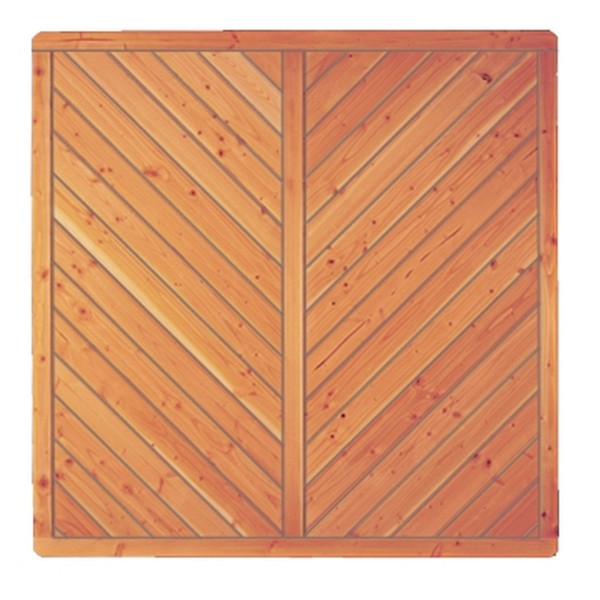 T&J CLASSICO-Serie Zaunelement gerade, 180 x 180 cm, Douglasie, Rahmen 40/68 mm, Profilbretter 16/118 mm, 26401