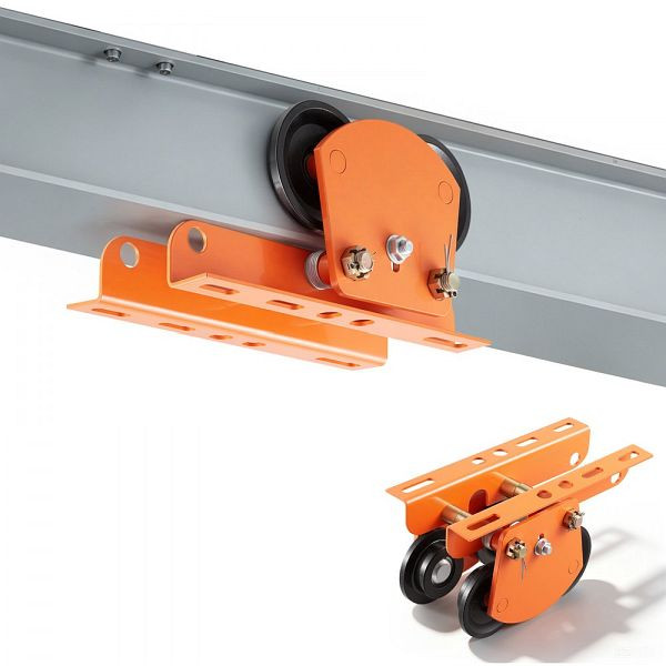 VEVOR Laufkatze 998 kg Tragkraft, Manuelles Rollfahrwerk 68-110 mm Flanschbreite, Krankatze für PA600-PA1000, GZLXCDDHLXC10P875001V0