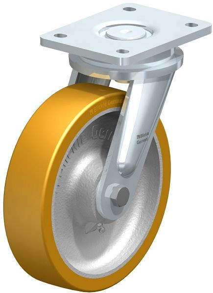 Blickle LO-GTH 200K Stahlgeschweißte Schwerlast-Lenkrolle, Blickle Extrathane®, Hellbraun, 267161