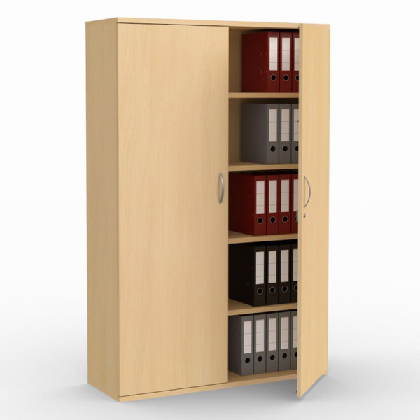 Deskin Flügeltürenschränke MULTI M pro, Buchedekor, B 1200 x H 1890 x T 420 mm, 270145