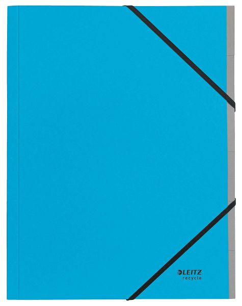 LEITZ 3914 Ordnungsmappe Recycle, A4, 6 Fächer, Karton (RC), klimaneutral, blau, 3914-00-35