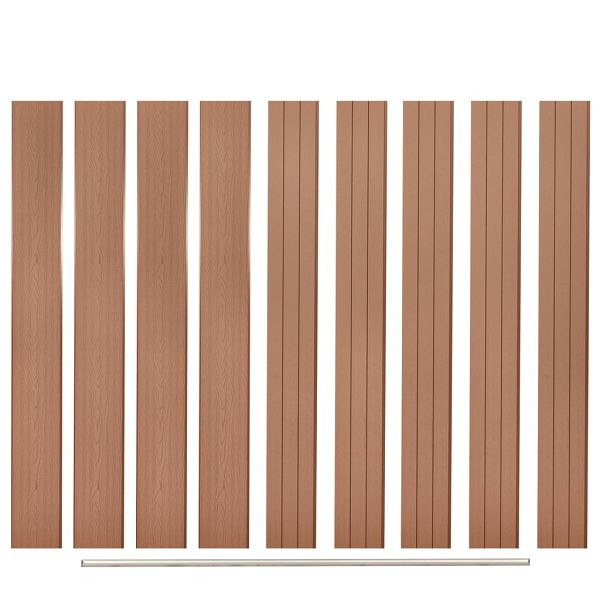 vidaXL Ersatz-Zaunbretter 9 Stück WPC 170 cm Braun, 45039