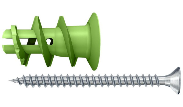 Fischer Gipskartondübel GK S (Herstellerbezeichnung: GK GREEN S), VE: 45 Stück, 524869