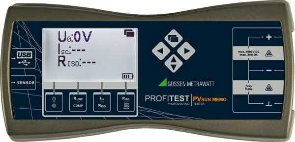 Gossen Metrawatt Prüfgerät für PV-Module und -Strings nach DIN EN 62446 (VDE 0126-23), Memo, M360D