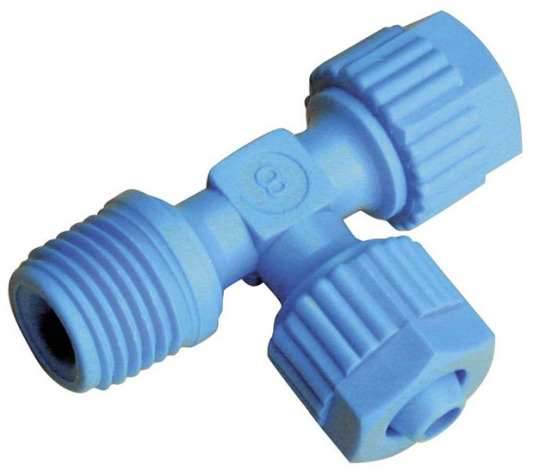 timmer A-LEk-12/9-3/8-PP, L-Einschraubverschraubung - konisch Polypropylene, VE: 10 Stück, 01010548