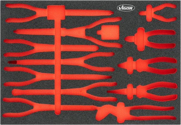 VIGOR Weichschaum-Einlage, leer, V6815N-L, 4047728078061