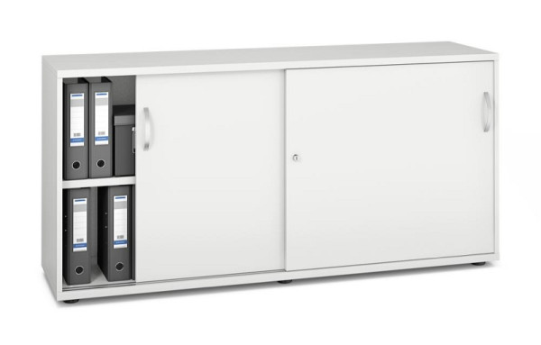 Deskin Schiebetürenschrank MULTI MODUL-PRO, Dekor weiß, B 1600 x H 780 x T 420 mm, 352232