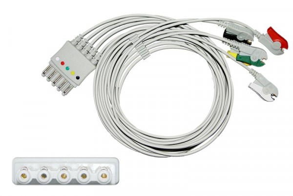 Golmed 5-adrige EKG-Patientenleitung mit Klammern, zu Philips HP, 90 cm, 7-9-P5