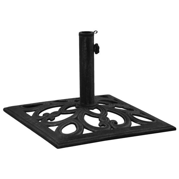 vidaXL Sonnenschirmständer Schwarz 47x47x33 cm Gusseisen, 317764