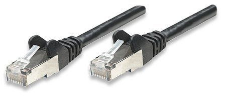 INTELLINET Netzwerkkabel, Cat5e, SF/UTP, CCA, RJ45-Stecker/RJ45-Stecker, 7,5 m, schwarz, 336673
