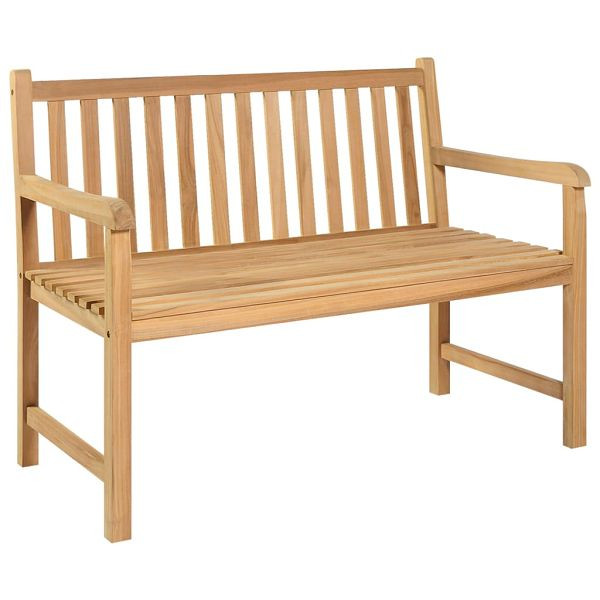 vidaXL Gartenbank 114 cm Massivholz Teak, 316622