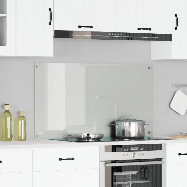 vidaXL Küchenrückwand Transparent Einscheibensicherheitsglas 110 x 60 cm, 42001294