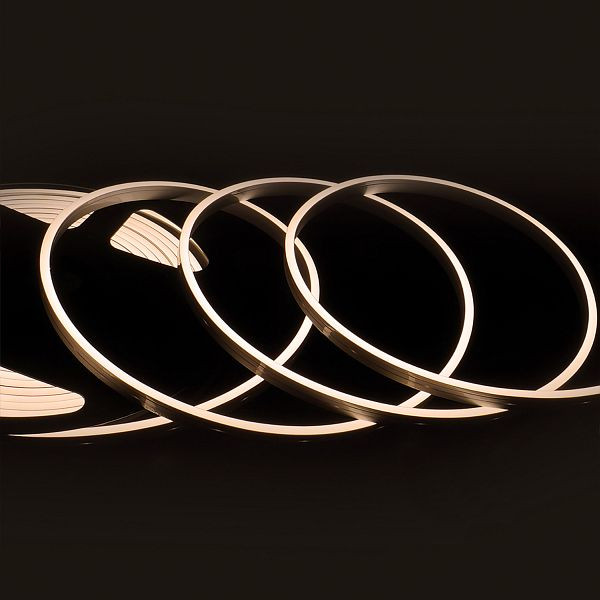 ISOLED LED NeonPRO921 Custom Flexband B04H08, 24V DC, 10W, IP67, 2100K, 5m Rolle, 140 LED/m, mit Clips, 116201