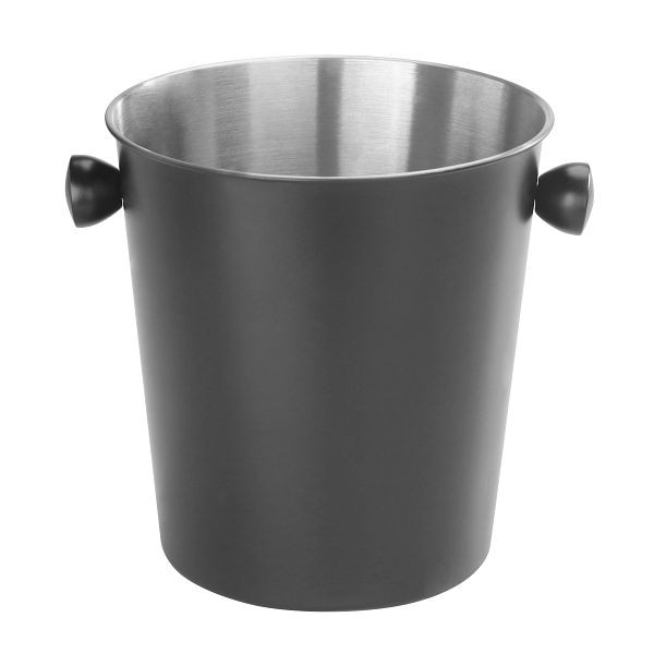 Stalgast Wein-/Sektkühler, 4 Liter, Edelstahl, schwarz beschichtet, BE0611004