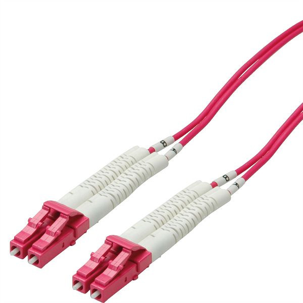 VALUE LWL-Kabel 50/125µm OM4, LC/LC, Flex-Tülle, 1 m, 21.99.8791