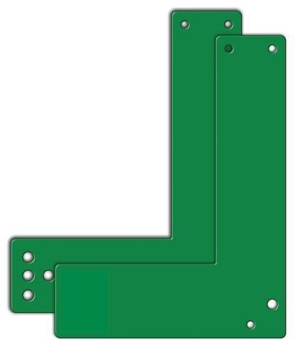 DENIOS Montageplatten Glasrahmentüren 20,5 cm lang, sabotagesicher, mit Bohrungen, 209392