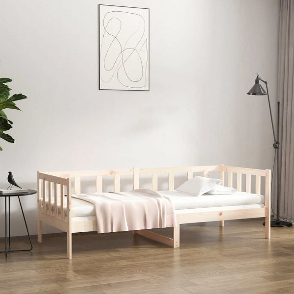 vidaXL Tagesbett 90x190 cm Massivholz Kiefer, Material: Massives Kiefernholz (unbehandelt), 814644