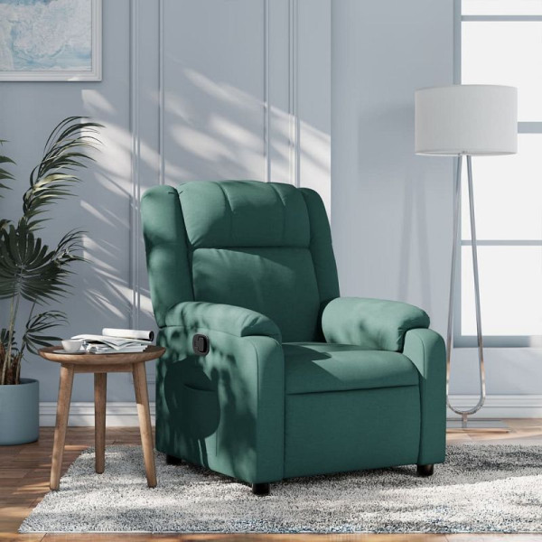 vidaXL Relaxsessel, Stoff, Dunkelgrün, 3206203, 8721012186910