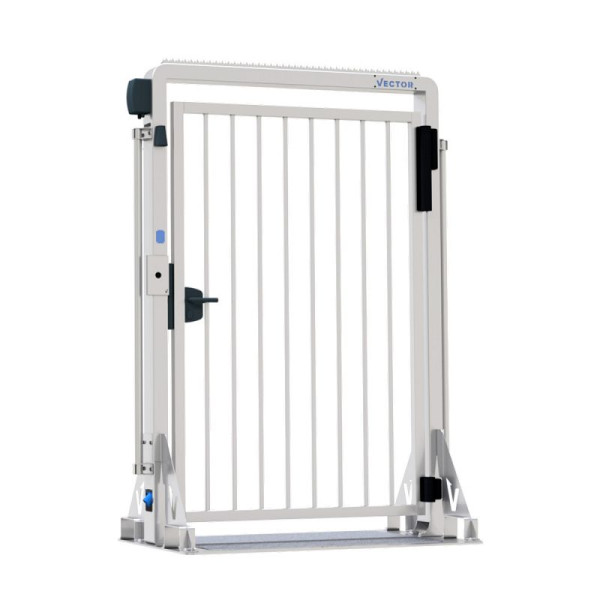 STEIN HGS Sicherheitstür "V-Door", auf Stahlplatte, 1290 mm, Fluchttürfunktion, elektro mechanisch, 80516.0009