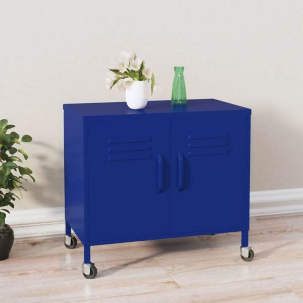 vidaXL Lagerschrank Marineblau 60x35x56 cm Stahl, 336262