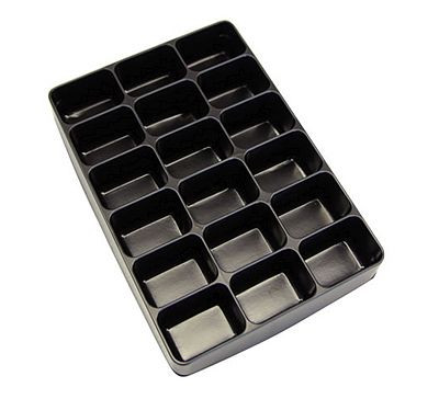 ADB Einleger / Einteiler schwarz 18-fach, 88583, 4050049885836