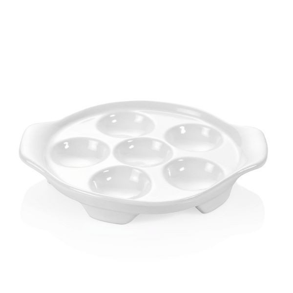 WAS Schneckenpfanne für sechs Schnecken, Durchmesser 15 cm, Porzellan, VE: 6 Stück, 4937006