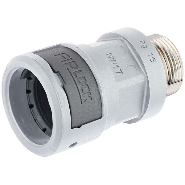 LAPP Schlauchverschraubung FIPLOCK ONE METALL PG 9 / 10, grau, VE: 10 Stück, 61804617