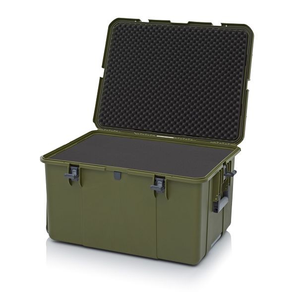 Auer Schutzkoffer Pro Trolley, Olivgrün, ohne Schloss, Polster, CP 8644 B1-6003