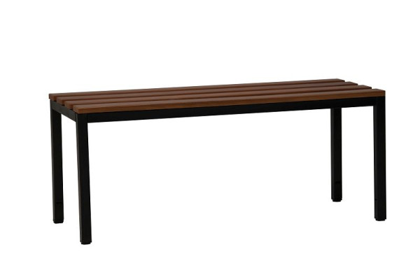 Gürkan Sitzbank, 40 x 100 x 40 cm, Schwarz, Buche, ohne Schuhrost, SRB.100, 107193
