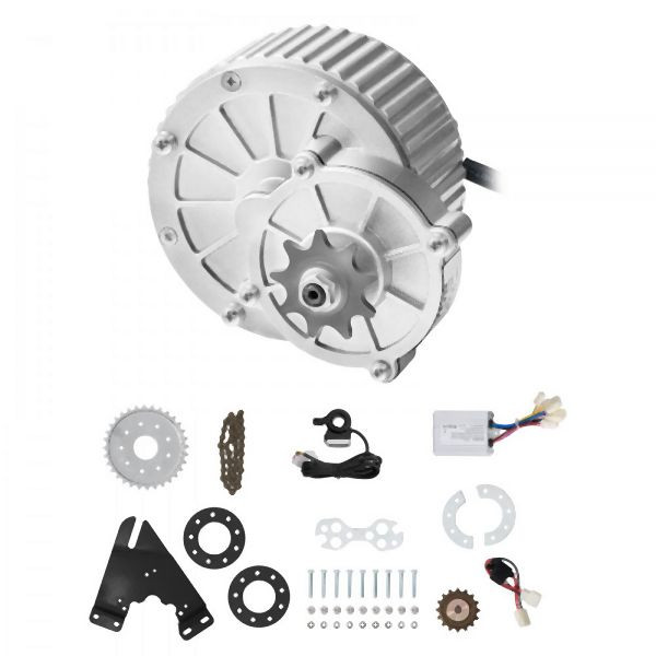 VEVOR 450W Elektrischer Gleichstrommotor Elektromotor 3000U/min Drehzahlregler, ZLYSDJTJ450W6TMKIV9