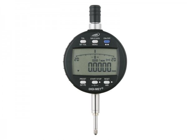 HELIOS PREISSER Digitale Messuhr, Messspanne 12,5 mm, mit kombinierter Ziffern-/Skalenanzeige, Integrated Wireless, 173450260