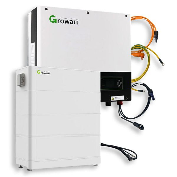 Growatt Nachrüstsatz 7,68kWh ARK SPH 8000TL3 BH-UP Hybrid-Inverter LiFePO4-Speicher, 4-01-024894-002