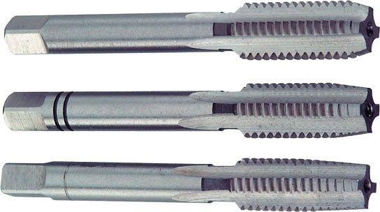 Projahn Handgewindebohrersatz für Withworth-Gewinde BS 84 HSS-G DIN 352 BSW 9/16"x12, 937916