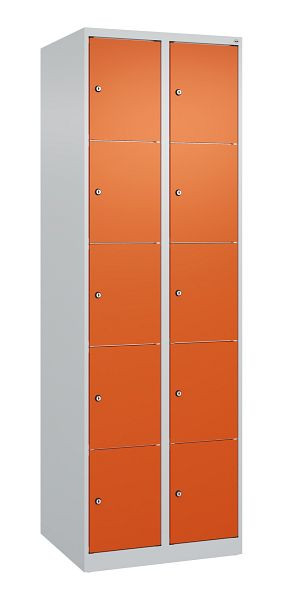 C+P Schließfachschrank Classic PLUS, 2 Abteile, 1850x600x500mm, 7035/2004, 080000-205 S10000