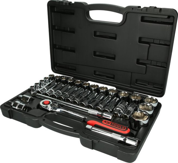 KS Tools 1/2" CHROMEplus Steckschlüssel-Satz, 35-teilig, 918.0635