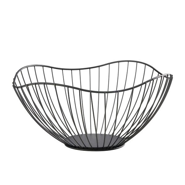 Stalgast Brot-/Obstkorb schwarz, Ø 270, Höhe 130 mm, TT4305271